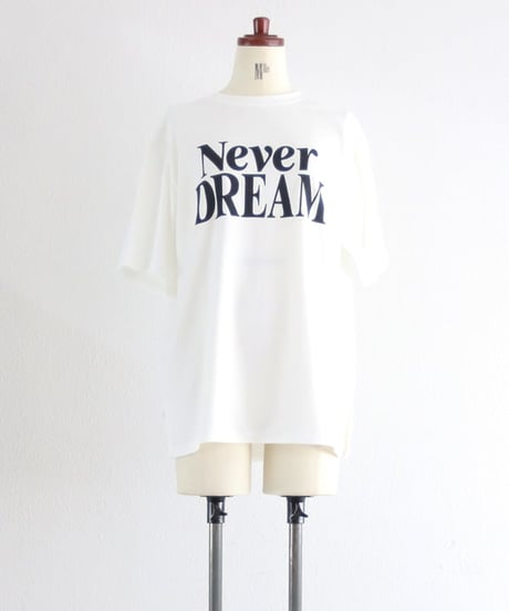 NEVER DREAM ロゴTシャツ レディース オーバーサイズ / NEVER DREAM T-shirt