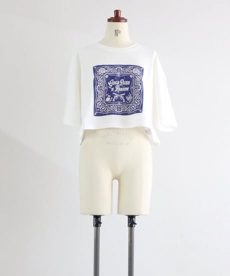 ペイズリークロップドTシャツ レディース / Paisley Cropped T-Shirt