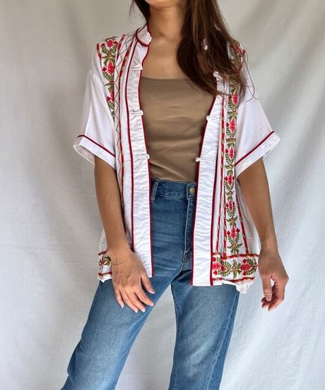 エスニック刺繍チャイナシャツ / EMBROIDERY CHINA JACKET(3S26001E)STEVIE