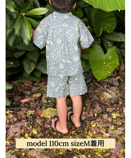 MWEZI キッズ インド綿 ハーフパンツ セットアップ対応 子供服 Kids India Cotton Short Pants(BM401)