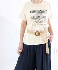 PARKING Tシャツ レディース 綿100% ヴィンテージプリント 半袖Tシャツ