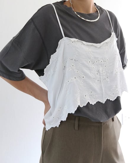 TABLE CLOTH キャミソール レディース レーヨン100% レイヤード ビスチェ【MWEZI by ZURIsol 沖縄 セレクトショップ 通販】