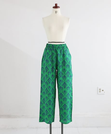 総柄ワイドパンツ レディース レーヨン イージーパンツ / GOTHIC PANTS