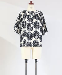 リーフ柄ブラウス レディース ドルマンスリーブ / leaf blouse
