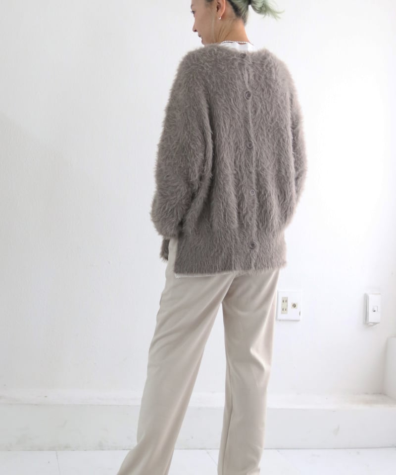 シャギーニットカーディガン/Shaggy knit cardigan | MWEZI by