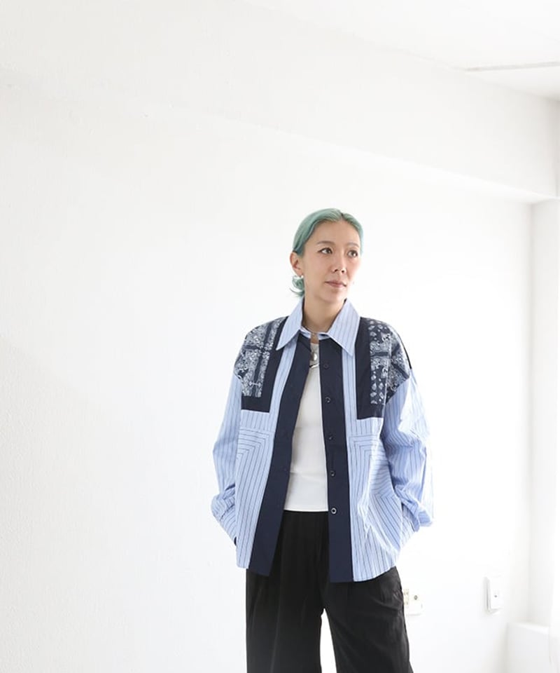 バンダナ柄シャツ(W5W1017o) | MWEZI by ZURIsol okinawa