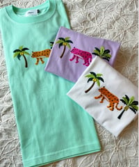 MWEZI タイガー刺繍 キッズTシャツ(Kids)MZ-12