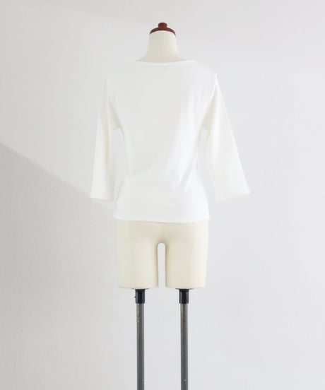 7分袖Tシャツ / three-quarter sleeve T-shirt【MWEZI by ZURIsol 沖縄 リゾートファッション 通販】レディース