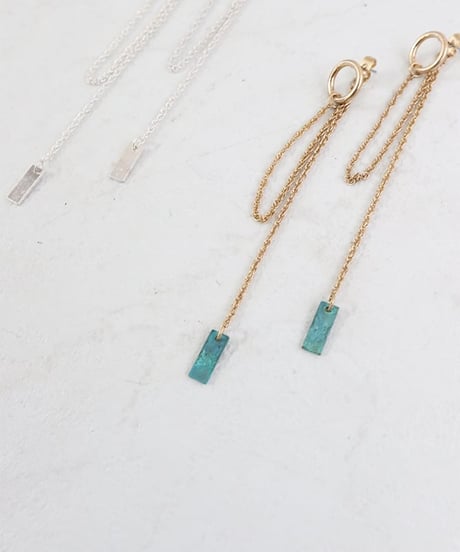 ロングチェーンピアス / long chain earrings