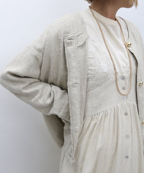 カットワークマキシワンピース Cardigan Dress (4S36004E)DAZZLE