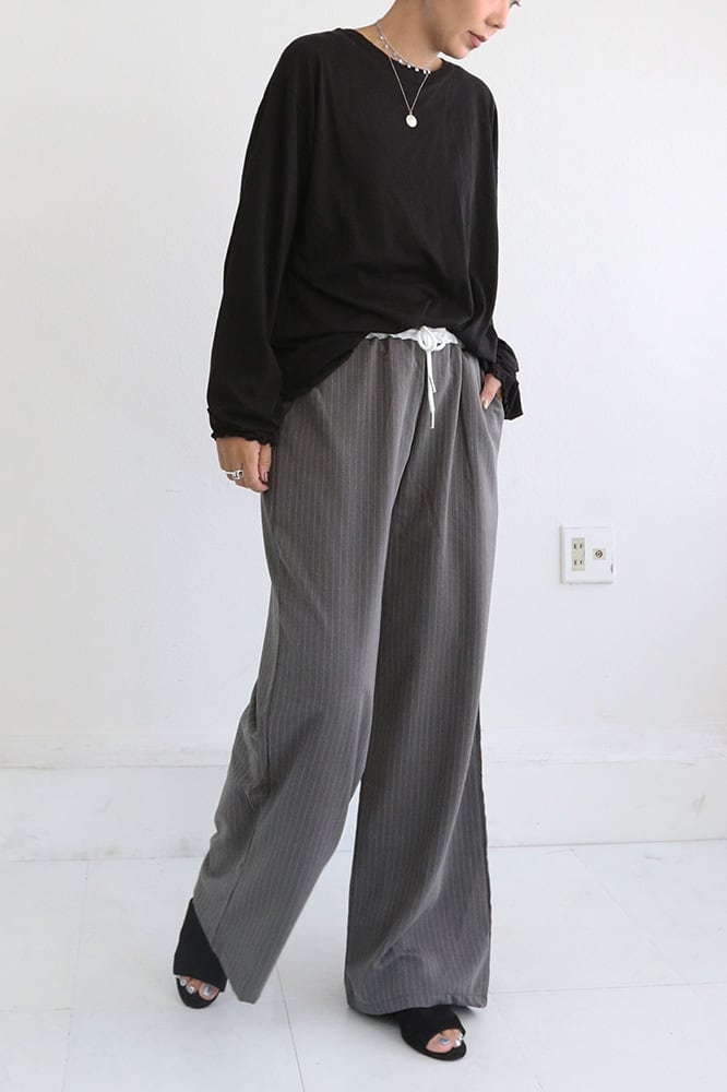 RUE DE SEINE ストライプ スラックス 40 RUE DE SEINE ストライプ スラックス 40