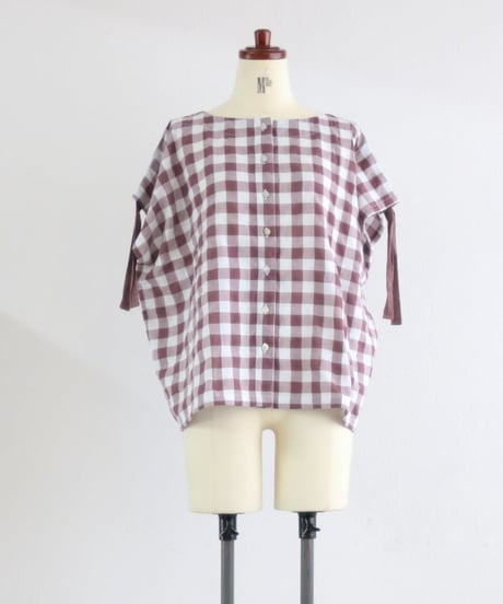 ショルダーギャザー トップス レディース コットン100% 半袖 カットソー【MWEZI by ZURIsol 沖縄・宜野湾 セレクトショップ 通販】