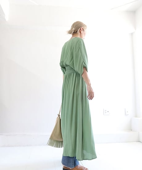 カシュクールドレス / COLOR CACHE-COEUR DRESS