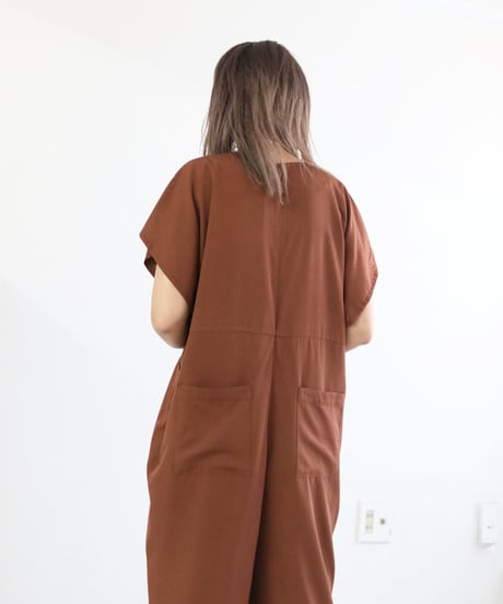 タック サロペット レディース オールインワン ワイドパンツ レーヨン混【MWEZI by ZURIsol 沖縄・宜野湾 セレクトショップ 通販】