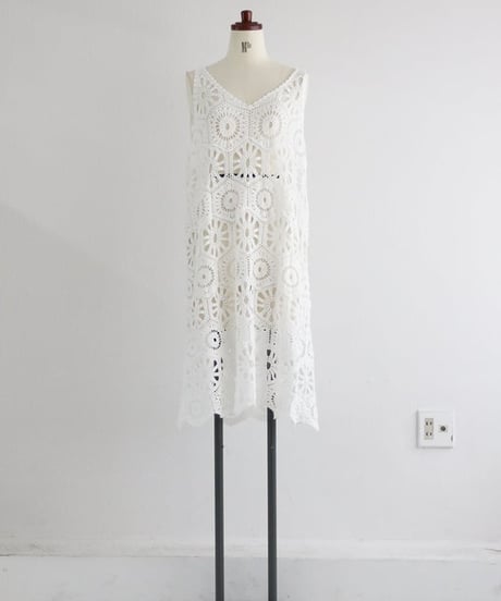 【MWEZI by ZURIsol 沖縄 リゾートファッション 通販】レディース クロシェ ワンピース / Crochet dress