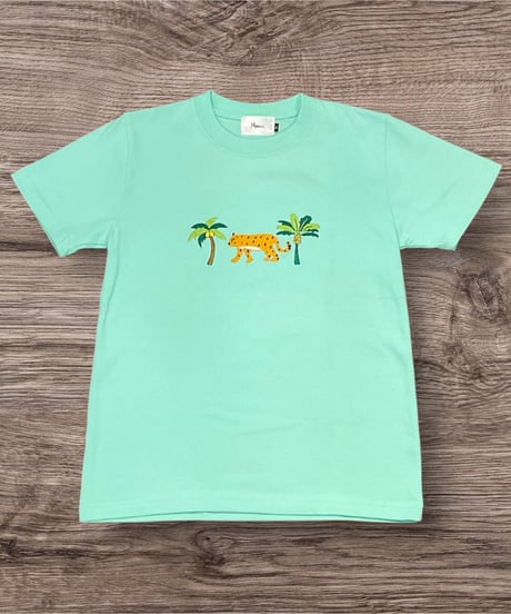 MWEZI タイガー刺繍 キッズTシャツ(Kids)MZ-12
