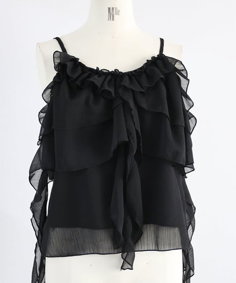 シアーフリルレイヤードビスチェ / Frill Camisole