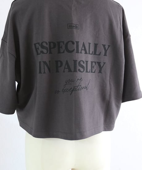 ペイズリークロップドTシャツ レディース / Paisley Cropped T-Shirt