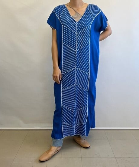 フロント刺繍マキシワンピース レディース(3S33007E)DAZZLE