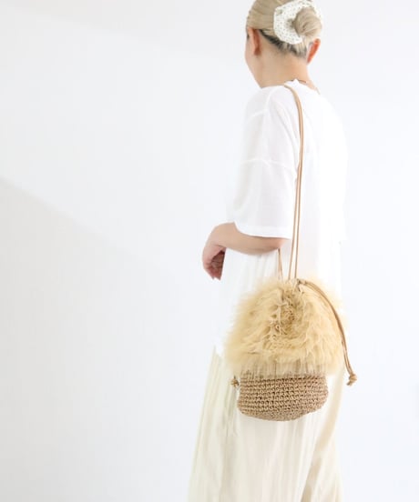 どんぐりレースラタンBAG / Acorn Lace Rattan Bag