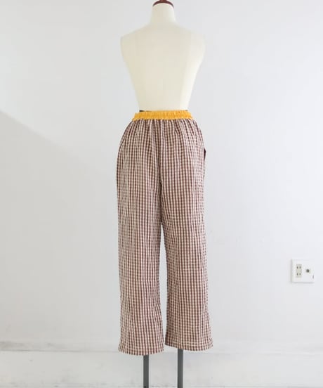 ウエストサテンロングパンツ / WAIST SATIN LONG PANTS