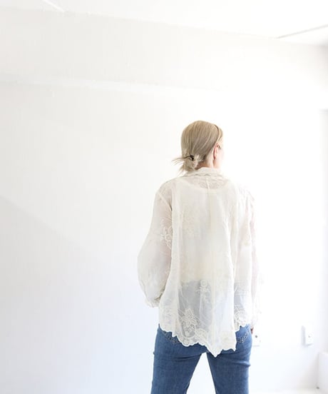 コットン刺繍ブラウス レディース / embroidery blouse
