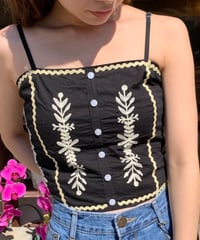 刺繍ビスチェ レディース キャミソール トップス