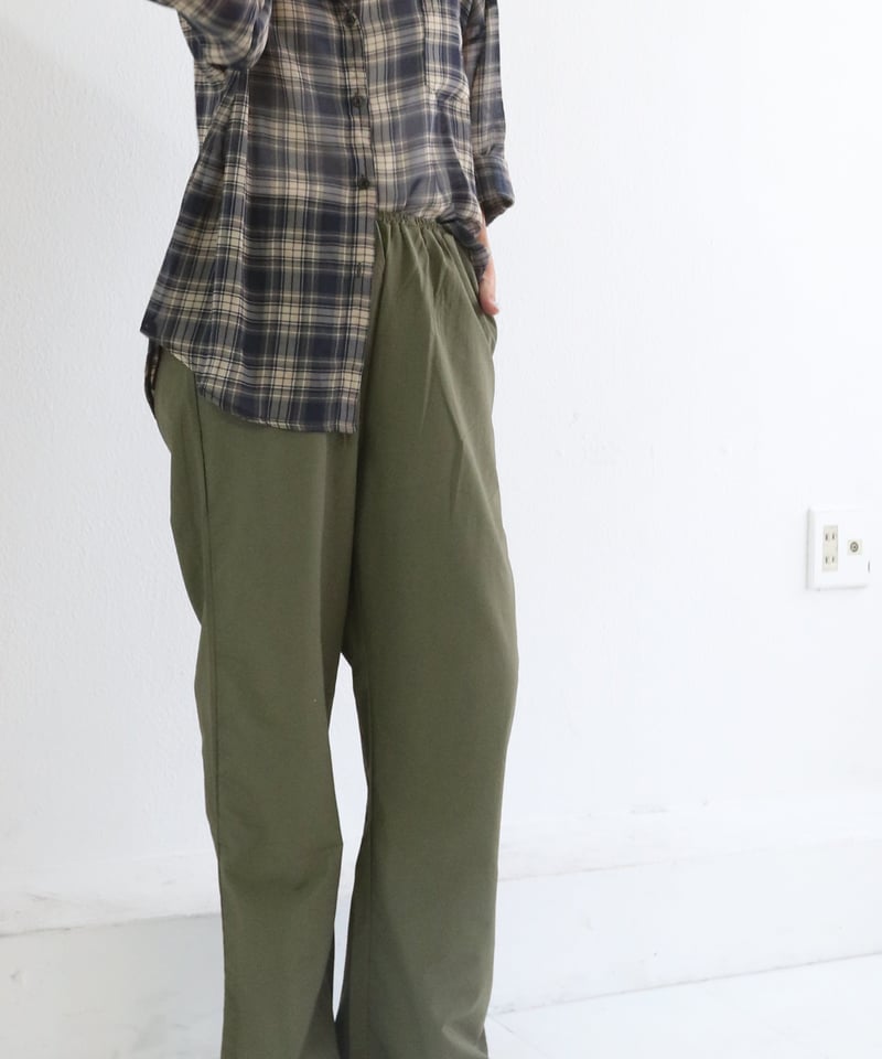 497 PGG ユニセックス 定価30,800円 イージーパンツ カーキ L アクティブ イージーパンツ 大きいサイズ メンズ B＆T CLUB ストレッチ