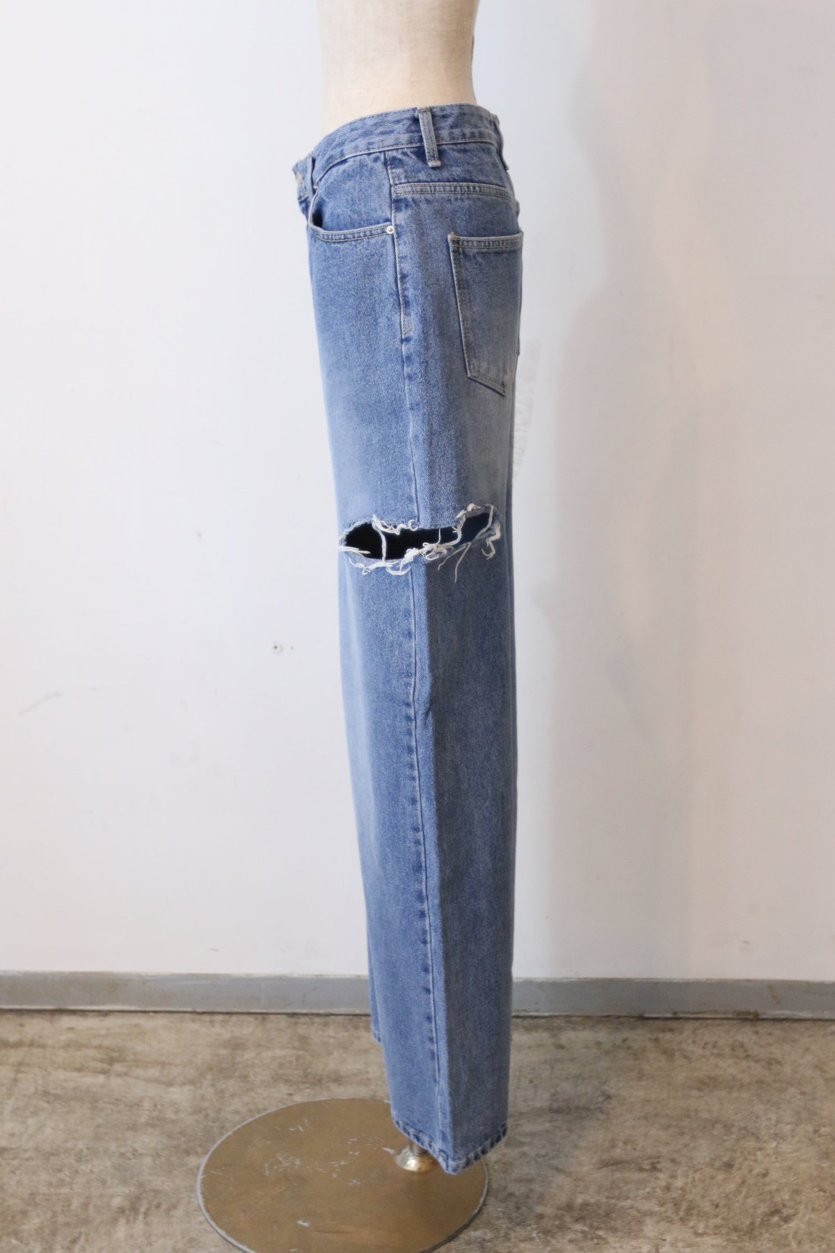 WHOO-AA・Cut Out Denim Pants カット アウト デニム パンツ(W4W WHOO-AA・Cut Out Denim Pants カット アウト デニム パンツ(W4W