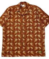 【MWEZI by ZURIsol 沖縄 メンズファッション】半袖 シャツ Blockprint Allover Shirts