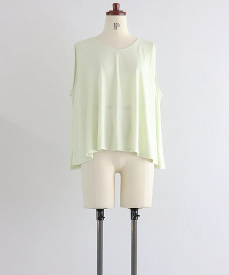2WAY サーキュラー タンクトップ レディース Uネック Vネック レイヤード インナー 【MWEZI by ZURIsol 沖縄 レディース服】