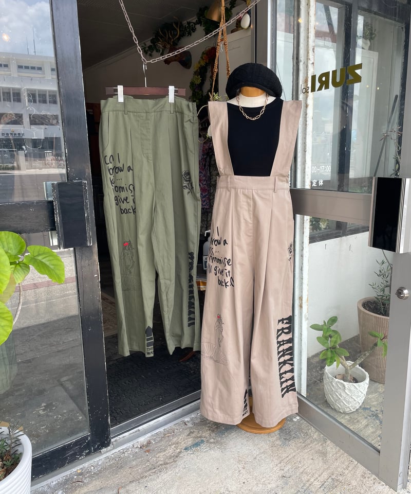 ドローイングツイルサロペット(5W63008E) | MWEZI by ZURIsol ok