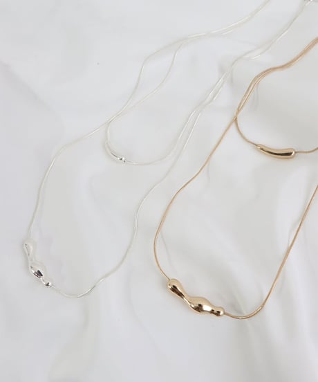 2連ポイントネックレス / Double-strand point necklace