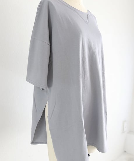 ラウンドヘム ビッグTシャツ レディース コットン100%
