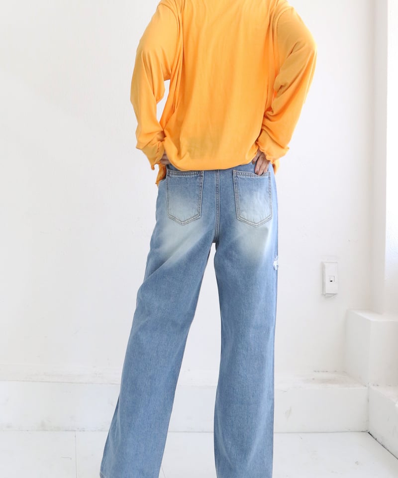 ダメージデニム(W5W7009H) | MWEZI by ZURIsol okinawa