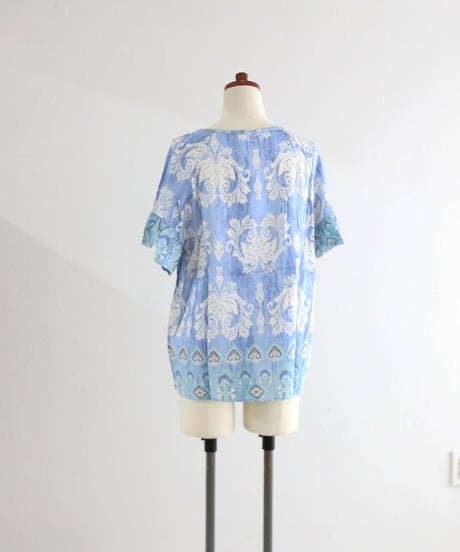 エスニックプリントトップ / Ethnic print top 【MWEZI by ZURIsol 沖縄 リゾートファッション 通販】レディース