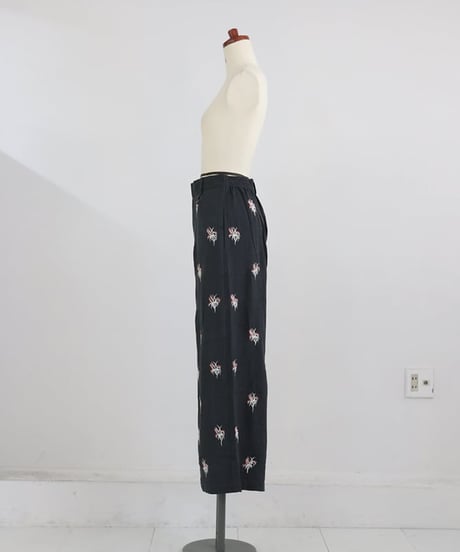 刺繍ロングパンツ/ FULL EMBROIDERY LONG PANTS