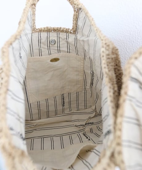 【MWEZI by ZURIsol 沖縄 バッグ 通販】KAREN BAG ラフィア 刺繍 トートバッグ レディース ナチュラル リゾートバッグ