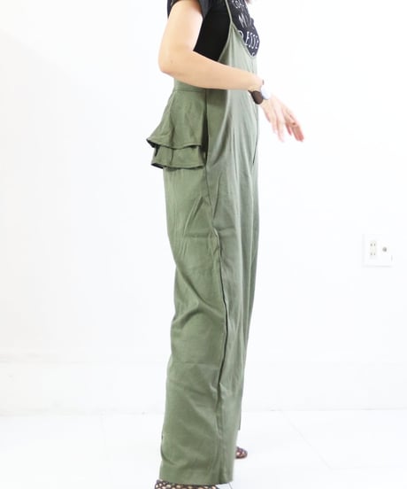 【MWEZI by ZURIsol 沖縄・宜野湾 レディースファッション 通販】フリル サロペット