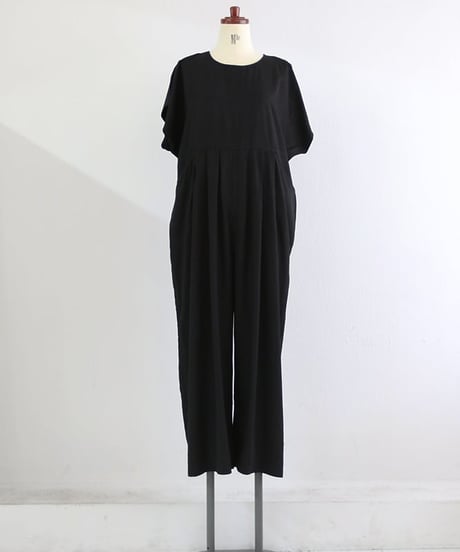 タック サロペット レディース オールインワン ワイドパンツ レーヨン混【MWEZI by ZURIsol 沖縄・宜野湾 セレクトショップ 通販】