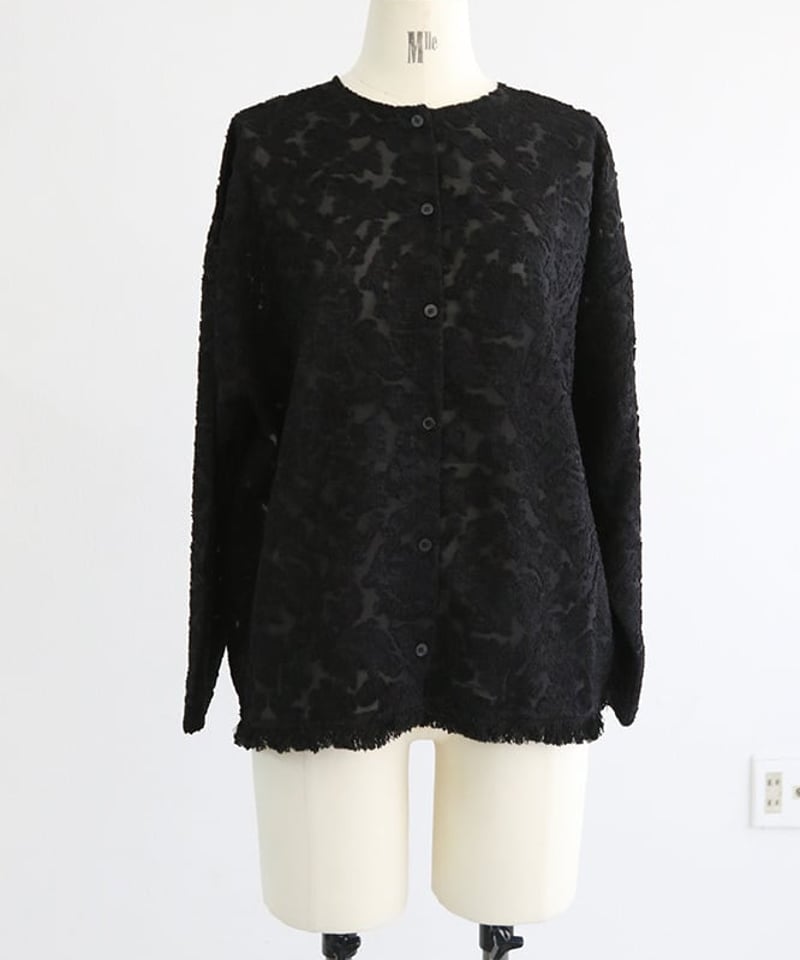 凹凸 レース2WAYブラウスジャケット(5W36008K) | MWEZI by ZURIs