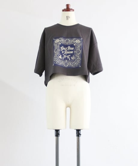 ペイズリークロップドTシャツ レディース / Paisley Cropped T-Shirt