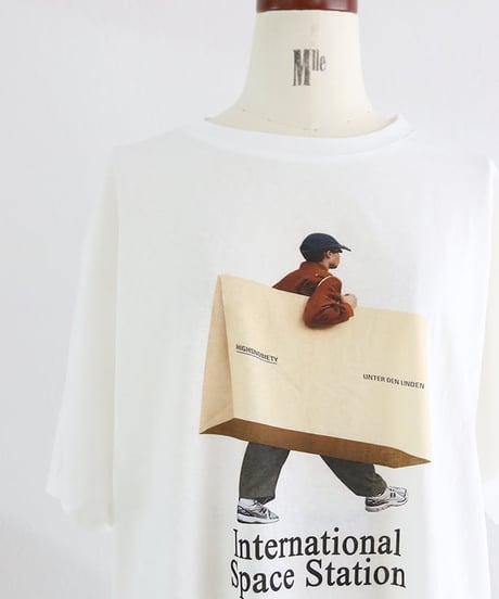 BIG BAG BOY プリント Tシャツ レディース オーバーサイズ 半袖 コットン【MWEZI by ZURIsol 沖縄・宜野湾 レディースファッション 通販】