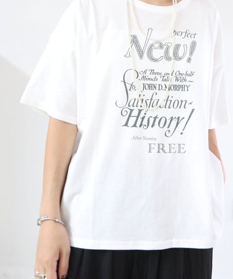 メッセージプリントTシャツ レディース 綿100% 半袖Tシャツ / MESSAGE-TSHIRT