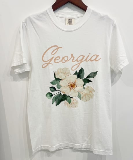 Georgia フラワープリントTシャツ(Import BDQL501)【MWEZI by ZURIsol 沖縄 レディースファッション 通販】