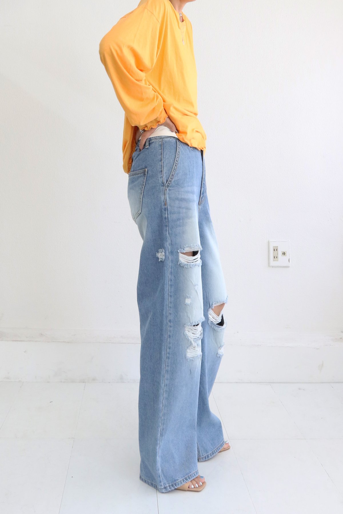 ダメージデニム(W5W7009H) | MWEZI by ZURIsol okinawa