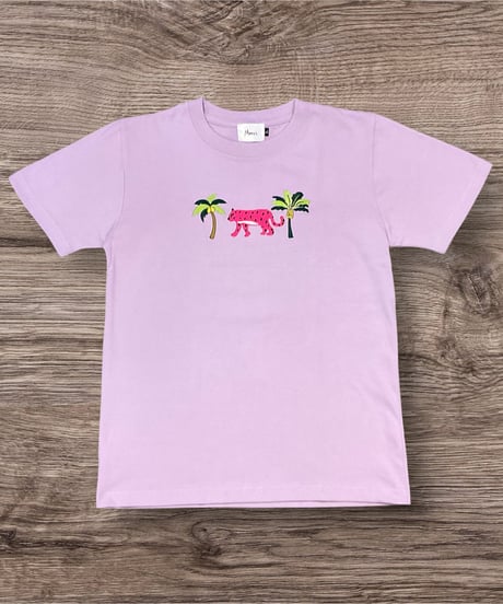 MWEZI タイガー刺繍 キッズTシャツ(Kids)MZ-12