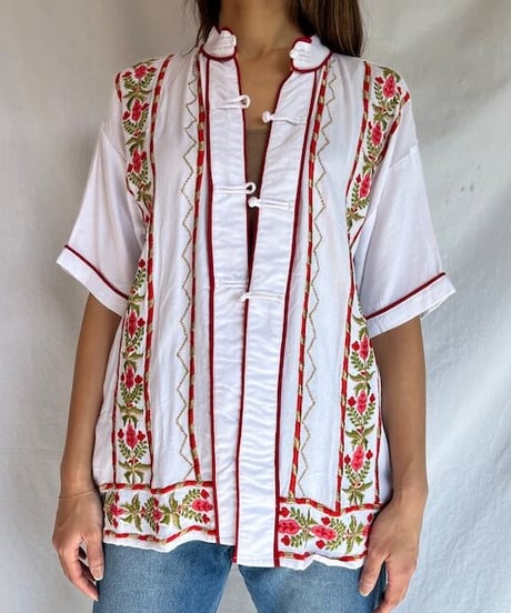 エスニック刺繍チャイナシャツ / EMBROIDERY CHINA JACKET(3S26001E)STEVIE
