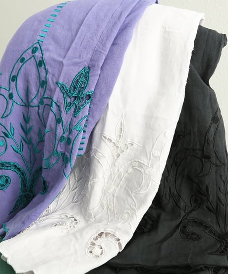 カットワークロングスカート /HEM CUTWORK LONG SKIRT
