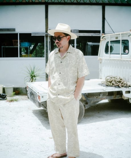 【MWEZI by ZURIsol 沖縄 メンズファッション】半袖 シャツ Block Allover Shirts